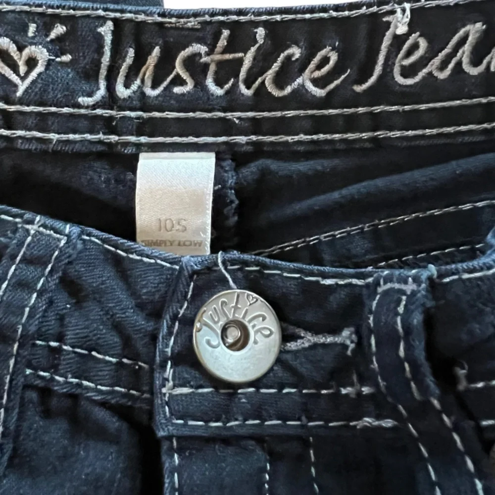 Justice Girls Blue Denim Skinny Jeans Size 10